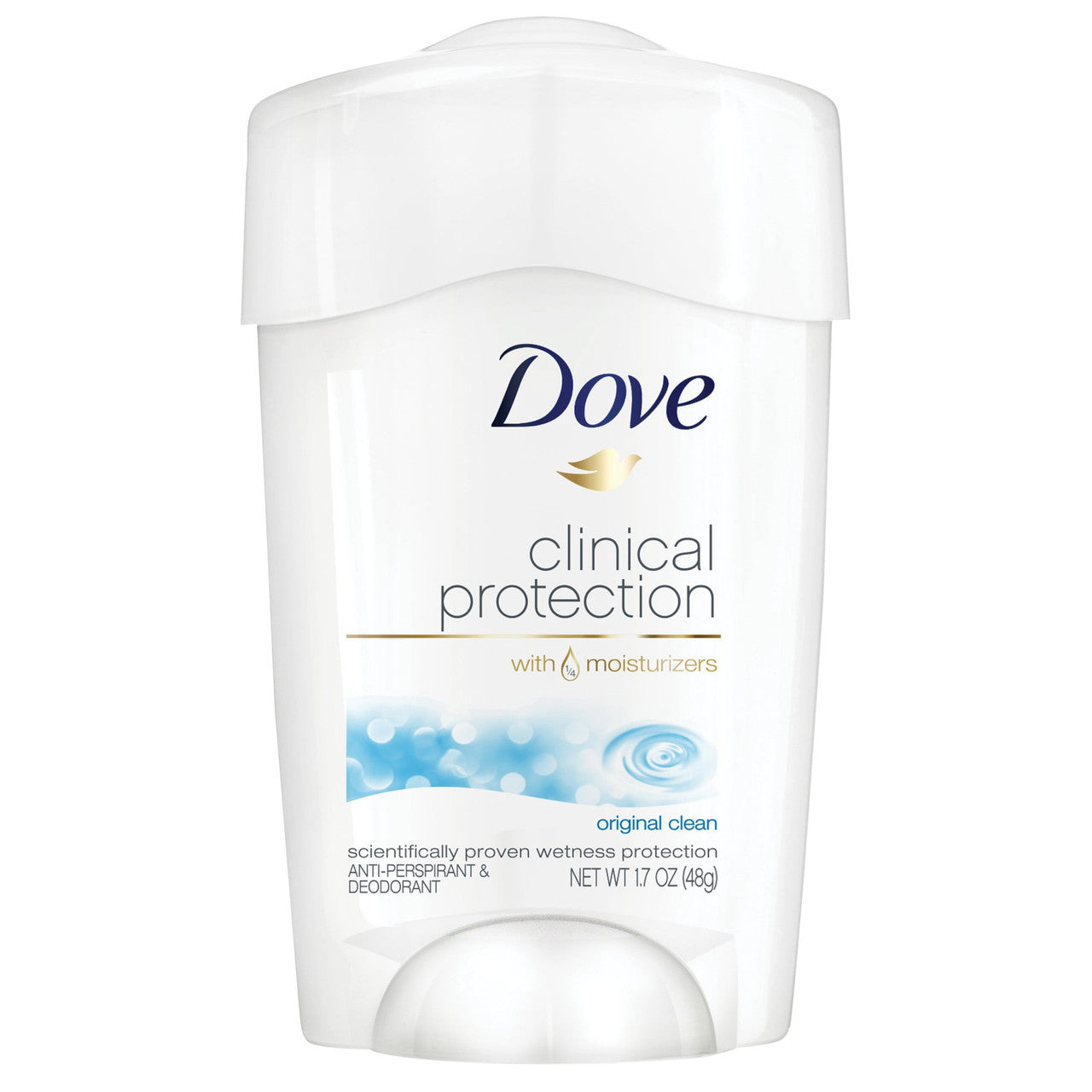 Dove Clinical Protection Antiperspirant Deodorant Original Clean - 1.7 Oz